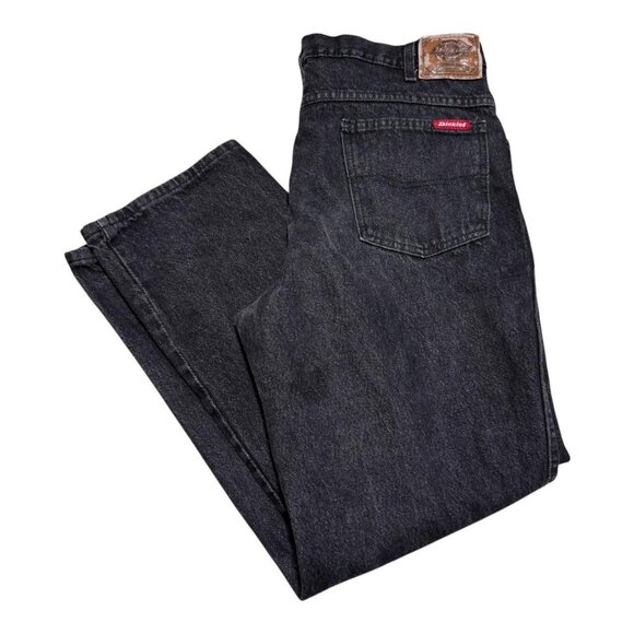 Dickies Industrial Black Cotton C993RBK Denim‎ Jeans 38X30 Regular Fit - Picture 1 of 4